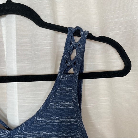 Prana blue striped serene tank nwt - Picture 2 of 7